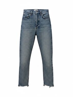 AGOLDE Riley High Rise Straight Leg Denim Blue Size 24